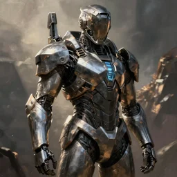 bast realistic cyberpunk armor painting