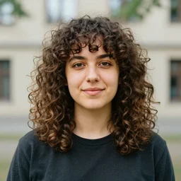 nadine, a autistic woman, 23 years, from leipzig, photgraphy, curled hair