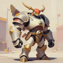 greg manchess portrait painting of fully combat armored chocobo as overwatch character, medium shot, asymmetrical, profile picture, organic painting, sunny day, matte painting, bold shapes, hard edges, street art, trending on artstation, by huang guangjian and gil elvgren and sachin teng