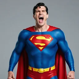 Superman yelling yelling yelling
