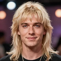 incredibly realistic, too detailed portrait of a caricature of the australian reality tv celebrity with blonde mullet, centered portrait, octane render, bump mapping, global illumination, unreal engine 5, 8 k, bokeh, d & d digital art, mark ryden, rob gonsalves