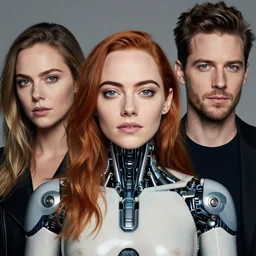 portrait of a bionic emma stone by sandra chevrier and mark ryden