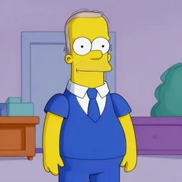 joe biden in the simpsons animated cartoon still