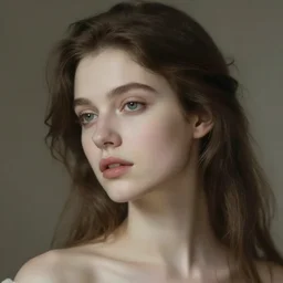 cinestill 5 0 d portrait of a dreamy beautiful woman miranda the tempest shooting by roversi painting by waterhouse, elegant, highly detailed, pale tonal matt, soft blur, artstation, sharp focus, head in focus