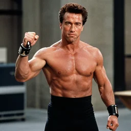 film still of Arnold Schwarzenegger as rocky balboa in rocky (1976)