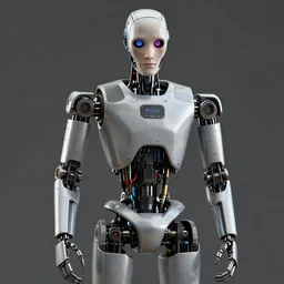 a robot from the westworld hbo, full body portrait, detailed face, detailed hands, extremely detailed
