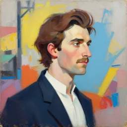 greg manchess portrait painting of rene magritte as overwatch character, medium shot, asymmetrical, profile picture, organic painting, sunny day, matte painting, bold shapes, hard edges, street art, trending on artstation, by huang guangjian, gil elvgren, ruan jia, randy vargas, greg rutkowski
