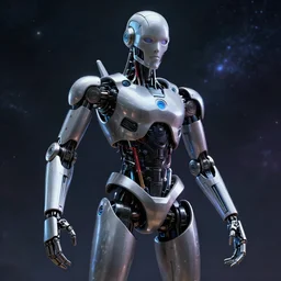 cybernetic head, cybernetic arms, cybernetic legs, cosmic scary, 8 k textured, sharp, super fine details, ultra realistic, cinematic lighting