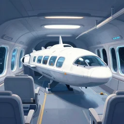 inside a large passenger spaceship, from a space themed Serria point and click 2D graphic adventure game, made in 1999, high quality graphics
