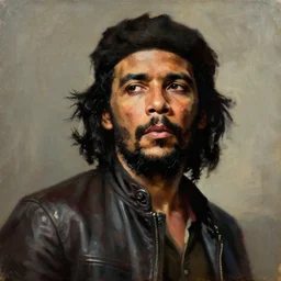 kyrie irving as che guevara, guerilla heroico, oil on canvas by william sidney mount, digital art, trending on artstation