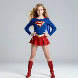 power girl posing for the camera