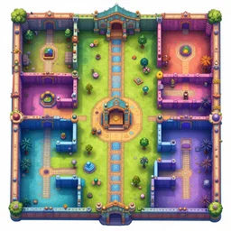 A psychedelic rpg dungeon map rooms , vibrant color scheme, highly detailed, in the style of romanticism, cinematic, artstation, Moebius, Greg rutkowski