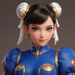 highly detailed vfx portrait of chun - li, artstation, art by wlop and capcom, digital illustration, ornate details,
