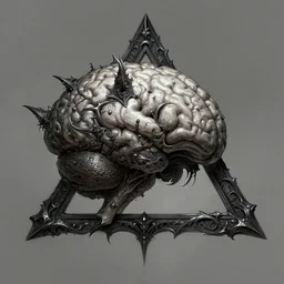 anthropomorphic triangle brain in edgy darkiron hagfish demon, intricate, elegant, highly detailed animal monster, digital painting, artstation, concept art, smooth, sharp focus, illustration, art by artgerm, dwayne barlowe, trending on artstation and greg rutkowski and alphonse mucha, 8 k