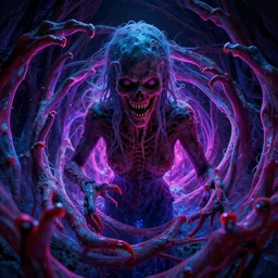 vivid dream of recursive pain, eerie and menacing, vaporwave, realistic, HDR, render