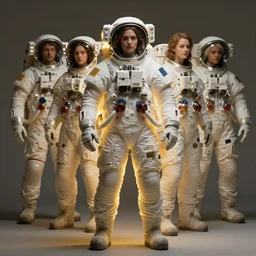 extremely detailed studio portrait beautiful woman space astronaut, full body, soft light, golden glow, diffuse lighting, fantasy, intricate, surrealism!!!!, highly detailed, lifelike, photorealistic, digital painting, artstation, illustration, concept art, smooth, sharp focus, by greg rutkowski, chris tulloch mccabe, valentina remenar and asher duran,