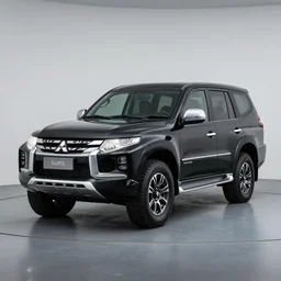 Black 2016 Mitsubishi Pajero Sports, Promotional Photography, Professional, 4k photo