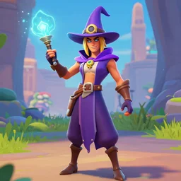bippadotta as a wizard, in fortnite