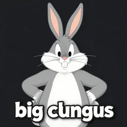 Picture of buggs bunny with the text big chungus below it