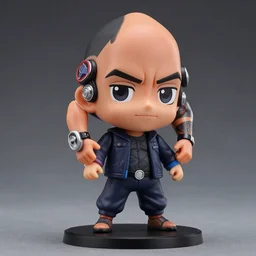 dwayne the rock johnson, an anime nendoroid of dwayne the rock johnson, figurine, detailed product photo