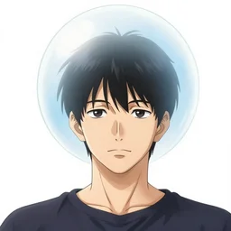 a man with a bubble head, by takehiko inoue
