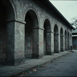 a whole sequence of a psychological horror movie, architectural photo, photorealist, 8 mm cinematography, 4 k