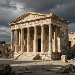 ancient rome style, landscape mode, artstation, highrealism