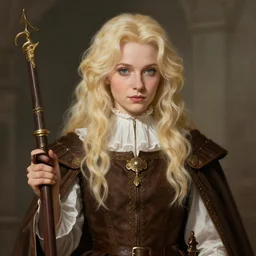 cate blanchett portrait as a dnd character fantasy art.