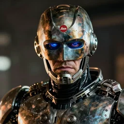 night lowlight backlit hd detailed cinematic photo 35mm Leica Zeiss Robocop tired angry portrait trending