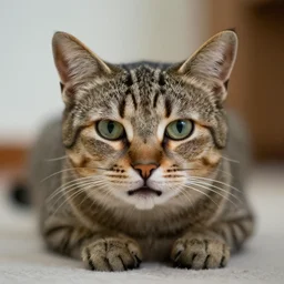 scared cat