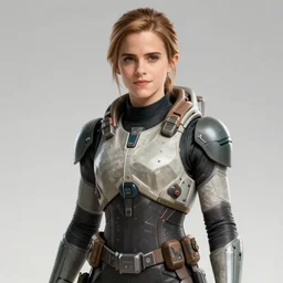 Emma Watson as master chief, digital art, artstation, concept art, sharp focus, 4k, high detail
