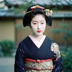 Portrait Photograph of a Japanese Geisha Fujifilm Neopan ACROS 100