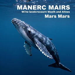 whale on mars, photorealistic, very detailed, high definition landscape, beautiful whale, award winning photograph