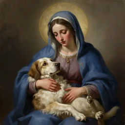 digital painting our lady of the agonized petulance