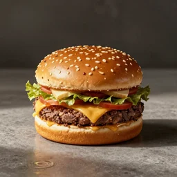 diagram showing the content of a bigger mac hamburger from mcdonalds