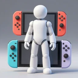 Humanoid version of a Nintendo Switch