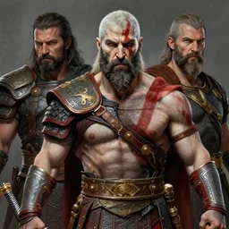 a epic portrait of the god of war, art by boris vallejo and greg danton and denys tsiperko, detailed, hyperrealism, artstation