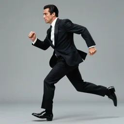 mafia boss in a suit with slicked back black hair played by marlon brando running very fast, 1 9 7 9 omni magazine cover, style by vincent di fate, artgerm, very coherent, detailed, 4 k resolution, dark, unreal engine, daz
