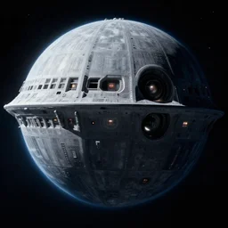 film still of the death star hovering above earth in the new star wars movie, 4 k