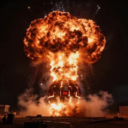 A nuclear bomb detonation in the Upside Down from Stranger Things