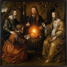creation of the universe by Hubert van Eyck and Jan van Eyck