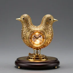 hollow filigree bird - shaped clockwork automata, with a glowing gemstone inside it, detailed 8 k, award - winning photography
