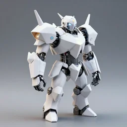 illuminator bot, modern, origami-based exterior, plate armor, water-cooled, hydraulic features, elaborate, 5600x accelerator, hyperthreading, colorful techwear, fantasy vegetation background, award-winning, 4k, digital painting