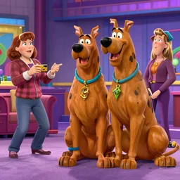 scooby - doo attacking people on the jerry springer show
