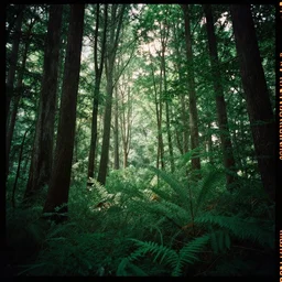 kodak portra 4 0 0 photographic and realistic lush forest, aesthetic, godraysoctane render unreal engine 4 k artstation hype