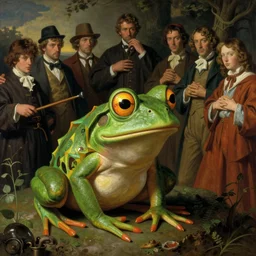 pepe the frog, by wayne barlowe, by gustav moreau, by goward, by gaston bussiere, by roberto ferri, by santiago caruso, by luis ricardo falero, by austin osman spare, by saturno butto