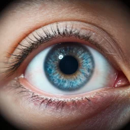 microscopic photograph of an eye