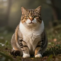 extremely obese cat,