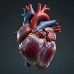 a human heart, cinematic art, hyper realistic