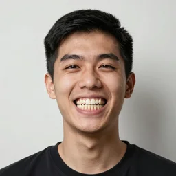 man completely covered in human teeth